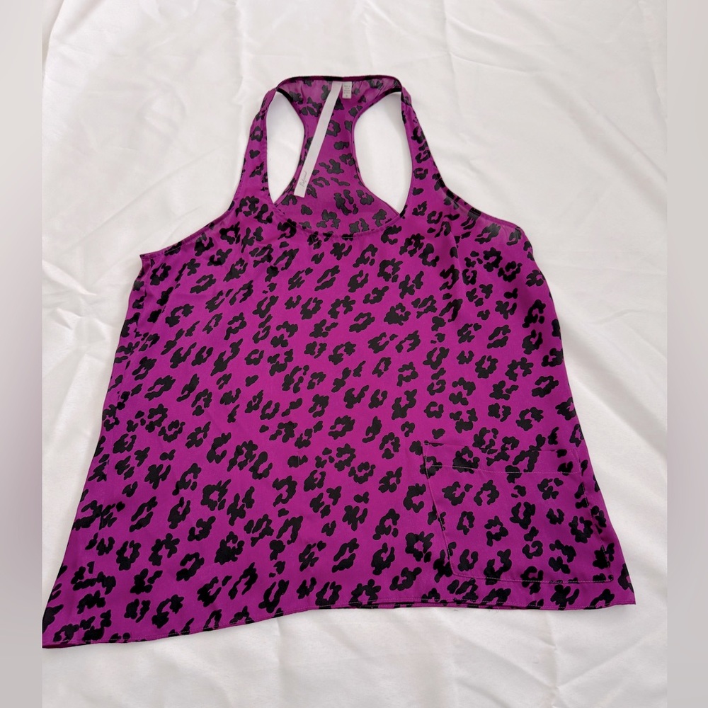 [Urban Outfitters] Leopard Silk Racerback Tank